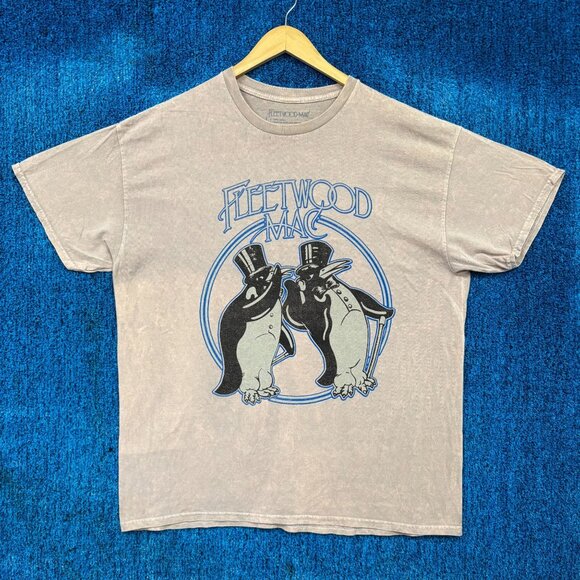 Fleetwood Mac Penguins Beige Rock T-Shirt Size Extra Large - Picture 1 of 4